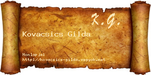 Kovacsics Gilda névjegykártya
